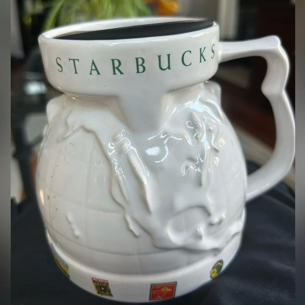 Starbucks Vintage Around the World Coffee Mug circa 1997.